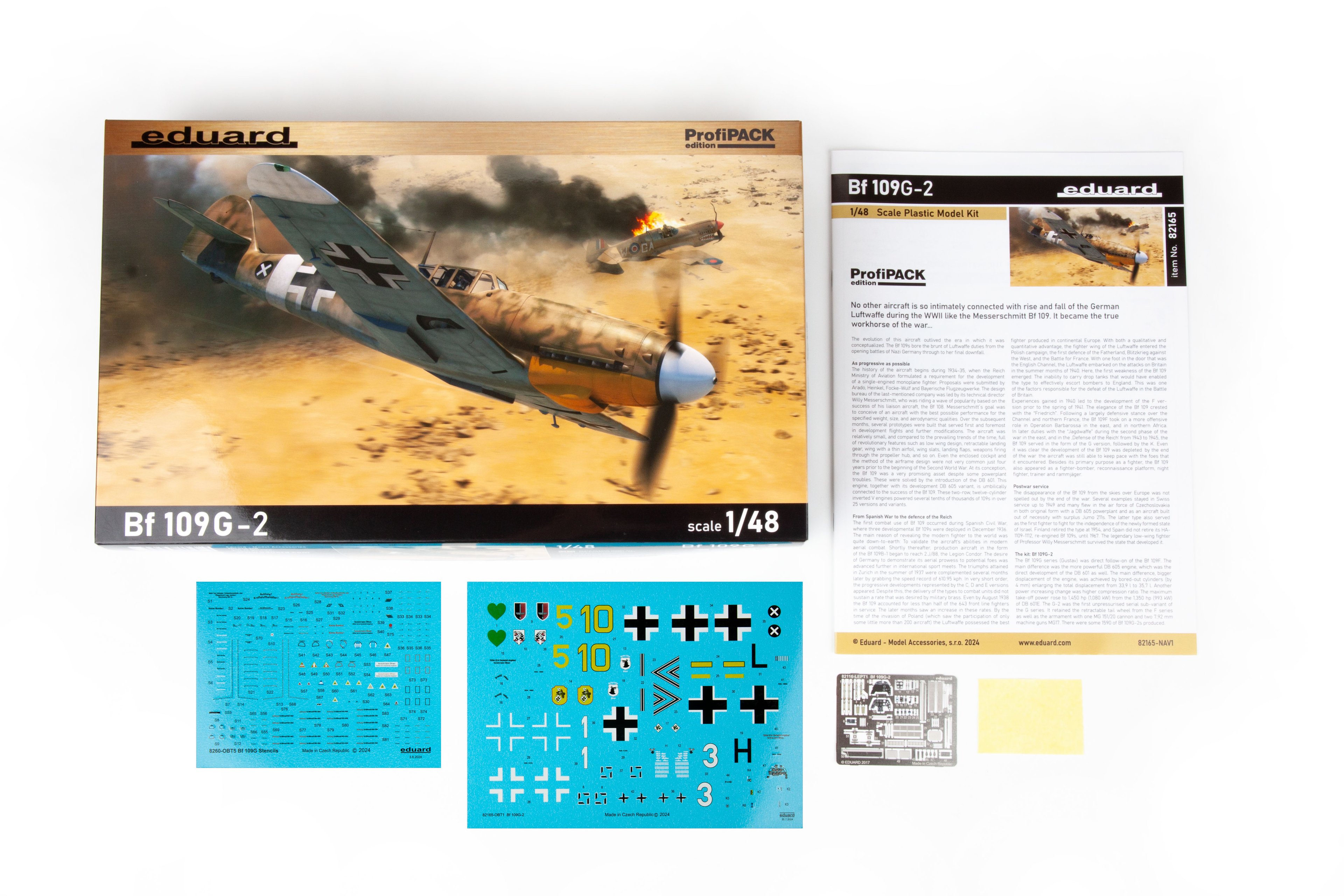 EDUARD 82165 1/48 Bf 109G-2 SAVAŞ UÇAĞI MAKETİ