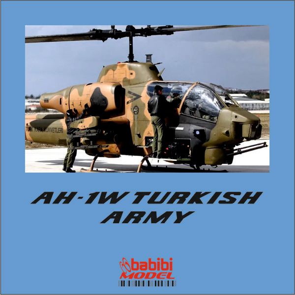 BABİBİ MODEL DBT - 01243 1/48 AH-1W TÜRK KARA KUVVETLERİ DEKAL SETİ