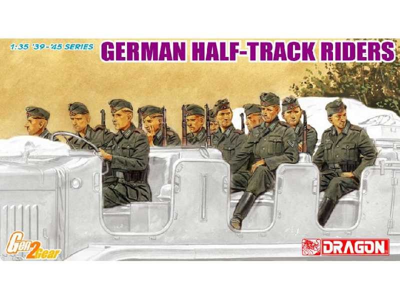 DRAGON 6671 1/35 GERMAN HALF-TRACK RIDERS ALMAN ASKERLERİ FİGÜR MAKETİ