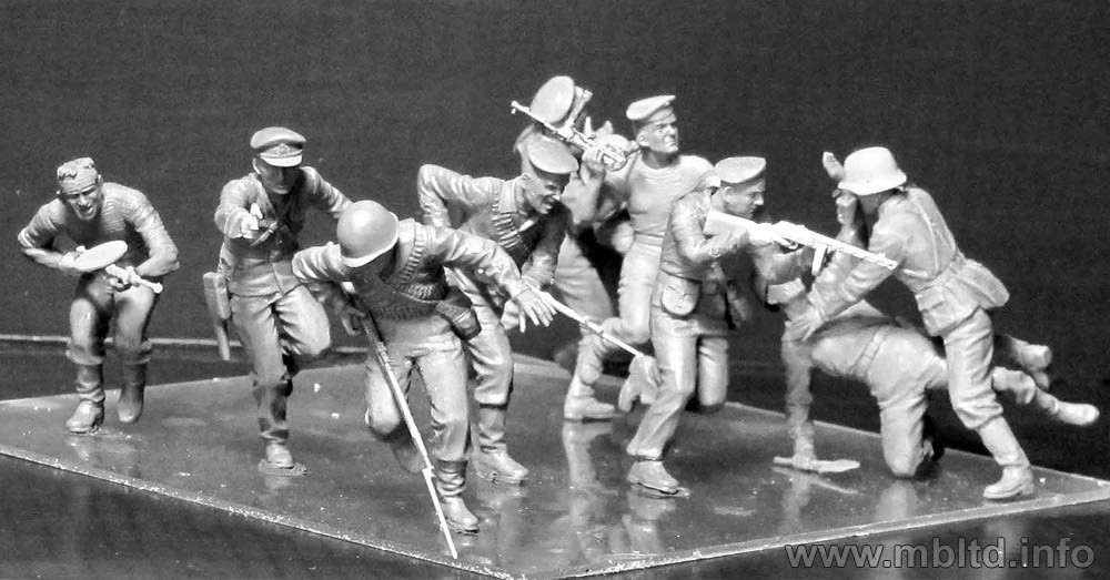 MASTER BOX 1/35 35153 "Soviet Marines, Attack, 1941-1942. Eastern Front Battle Series, Kit No.3"