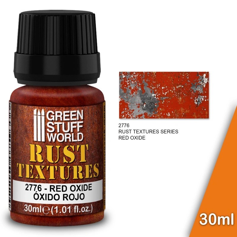 GREEN STUFF WORLD 2776 Rust Textures - RED OXIDE RUST 30ml - KIRMIZI TON PASLI YÜZEY DOKUSU