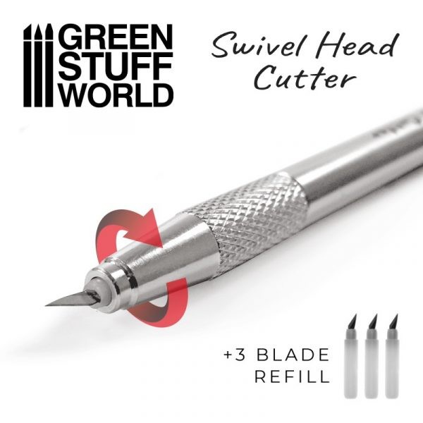 GREEN STUFF WORLD 2559 METAL SWIVELHEAD HOBBY KNIFE – DÖNEBİLEN BAŞLIKLI HOBİ BIÇAĞI