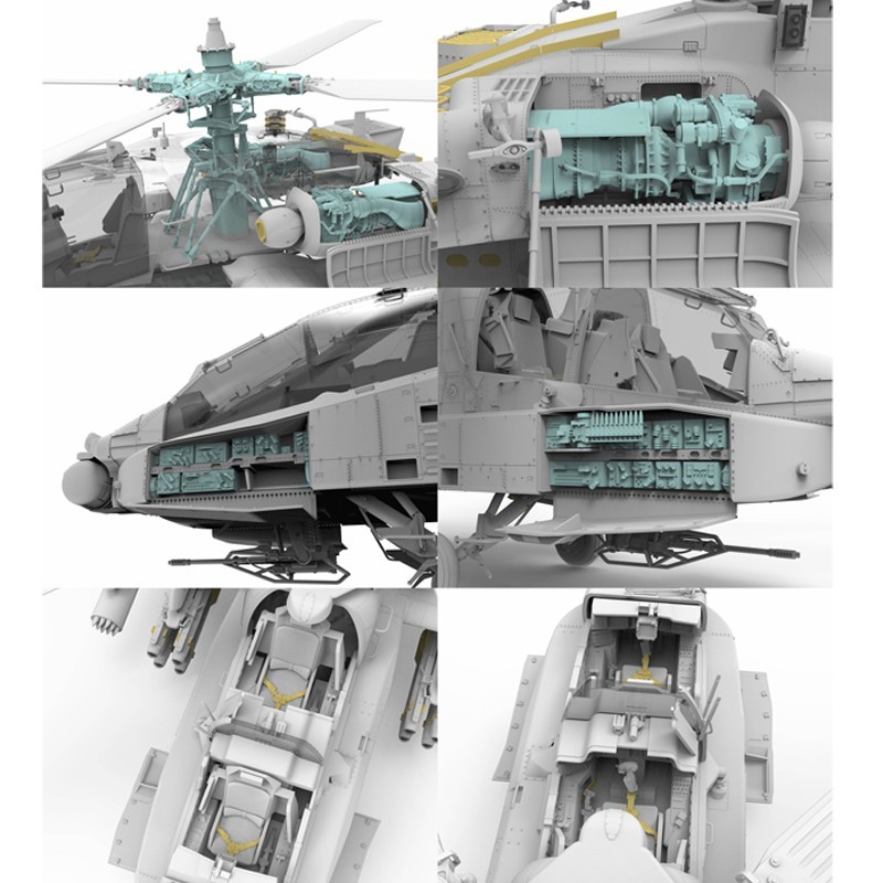TAKOM 2603 1/35 'E' of the World AH-64E Attack Helicopter (Limited Edition) Saldırı Helikopteri Maketi