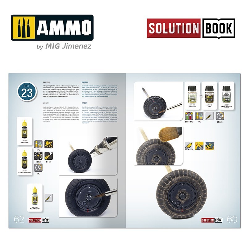 AMMO MIG 6526 How to Paint WWII Luftwaffe Mid War Aircraft SOLUTION BOOK - İKİNCİ DÜNYA SAVAŞI ORTA GEÇ DÖNEM ALMAN UÇAKLARI BOYAMA TEKNİKLERİ KİTABI