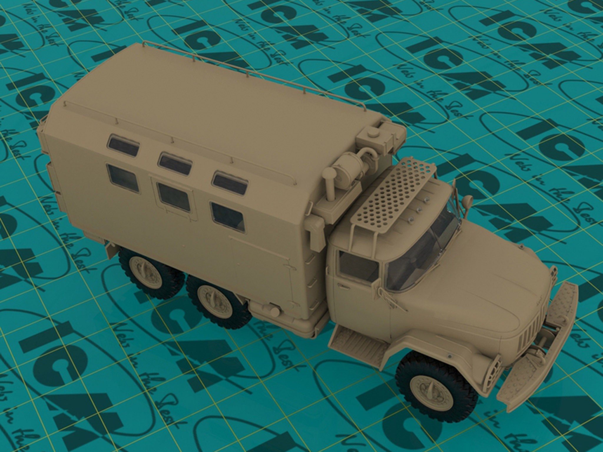 ICM 35518 1/35 ZIL-131 EMERGENCY TRUCK SOVYET ASKERİ KAMYON MAKETİ