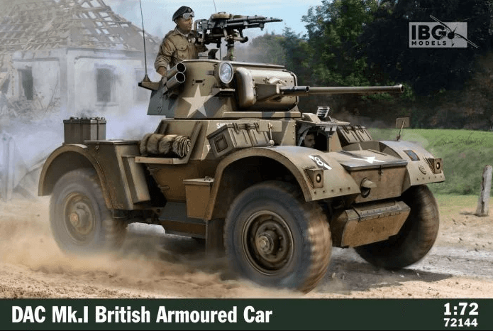 IBG MODELS 72144 1/72 DAC MK 1 BRITISH ARMOURED CAR İKİNCİ DÜNYA SAVAŞI İNGİLİZ ZIRHLI ARAÇ MAKETİ