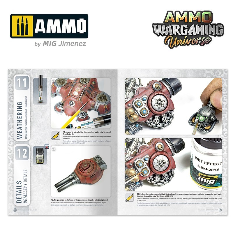 AMMO MIG 6922 WARGAMING UNIVERSE Book 03 Weathering Combat Armour - SAVAŞ ZIRHLARI ESKİTME TEKNİKLERİ KİTABI