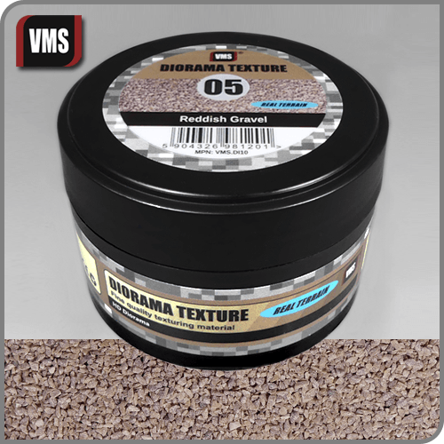 VMS Diorama Texture No. 5 Reddish Gravel 100 ml KIRMIZIMSI ÇAKIL DİORAMA ZEMİN MALZEMESİ