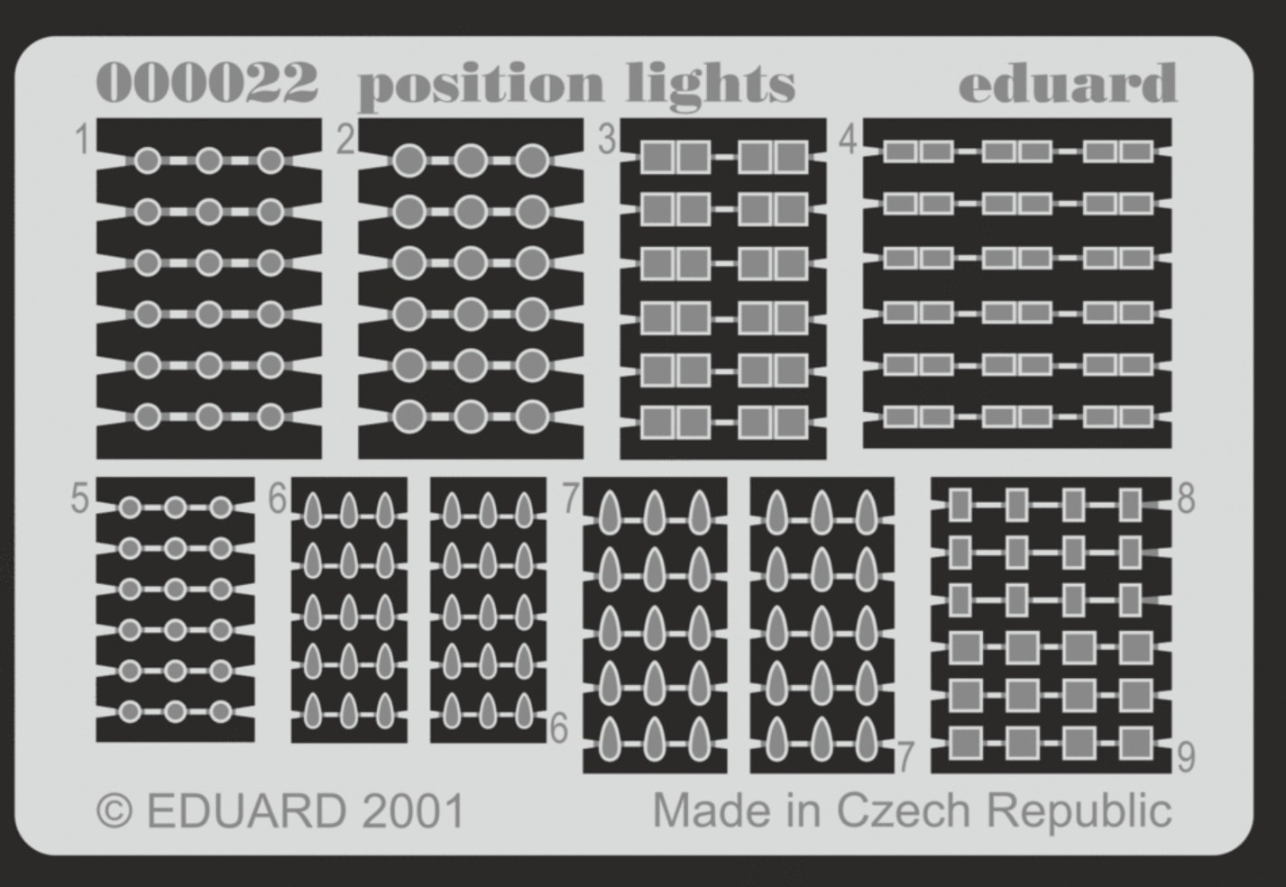 EDUARD 00022 Position Lights POZİSYON IŞIKLARI DETAY SETİ