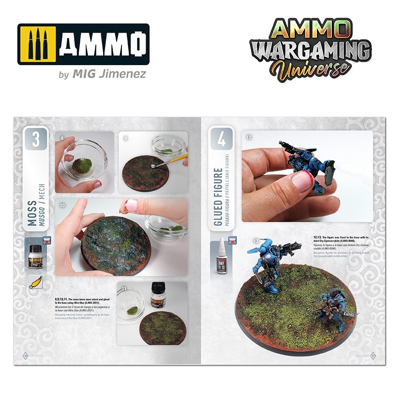 AMMO MIG 6926 WARGAMING UNIVERSE Book 07 Lush Jungles - YEMYEŞİL ORMAN ZEMİN YAPIM TEKNİKLERİ KİTABI