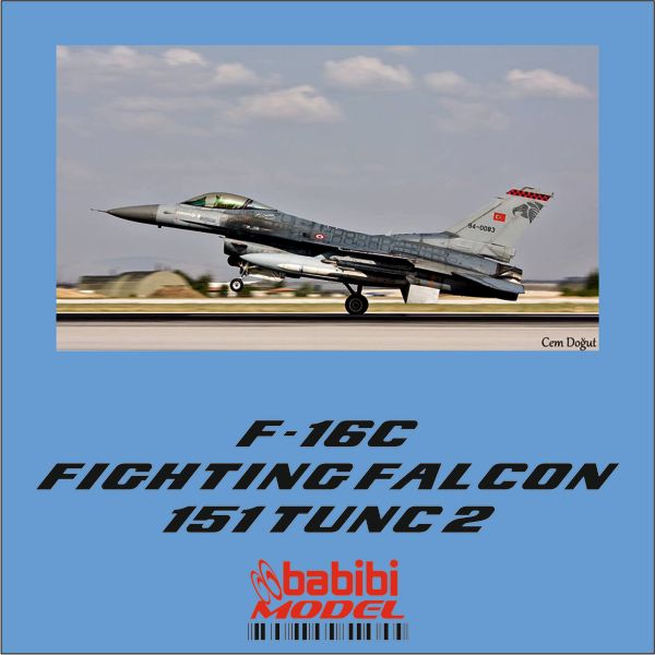 BABİBİ MODEL DBT - 01114 1/48 TÜRK HAVA KUVVETLERİ 151.TUNÇ FİLO F-16 C DEKAL SETİ