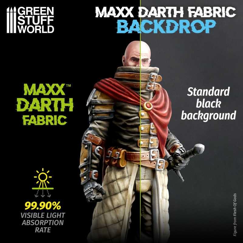 GREEN STUFF WORLD 11826 Maxx Darth backdrop - Lightbox XL - Ultra Mat Siyah Fotoğraf Fonu