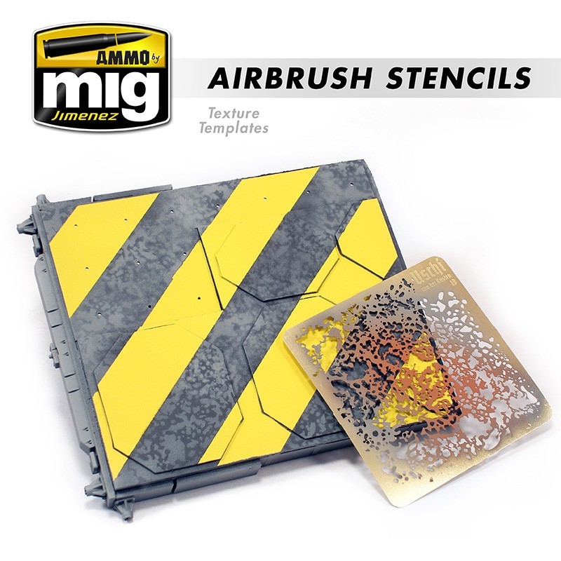 AMMO MIG 8035 Airbrush Stencil  ASİT İNDİRME EFEKT ŞABLONLARI