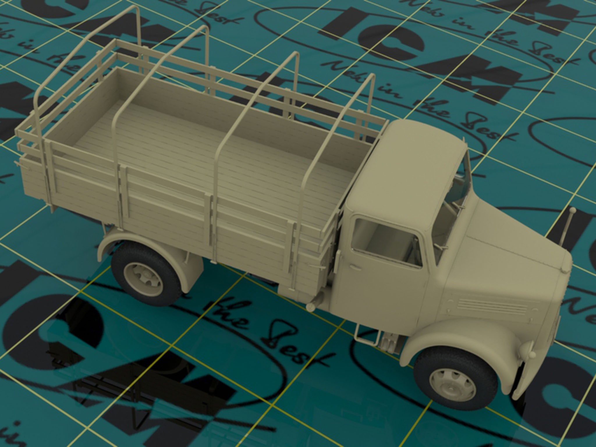 ICM 35454 1/35 KHD A3000 ALMAN ASKERİ KAMYON MAKETİ