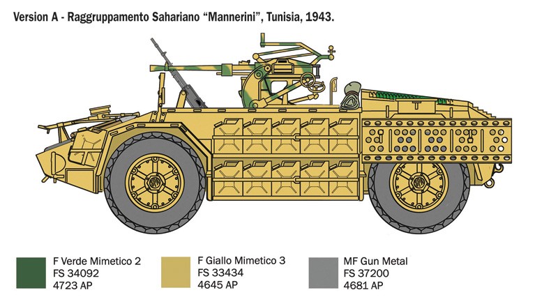 ITALERI 6530 1/35 AS.42 SAHARIANA ASKERİ KARA ARACI MAKETİ