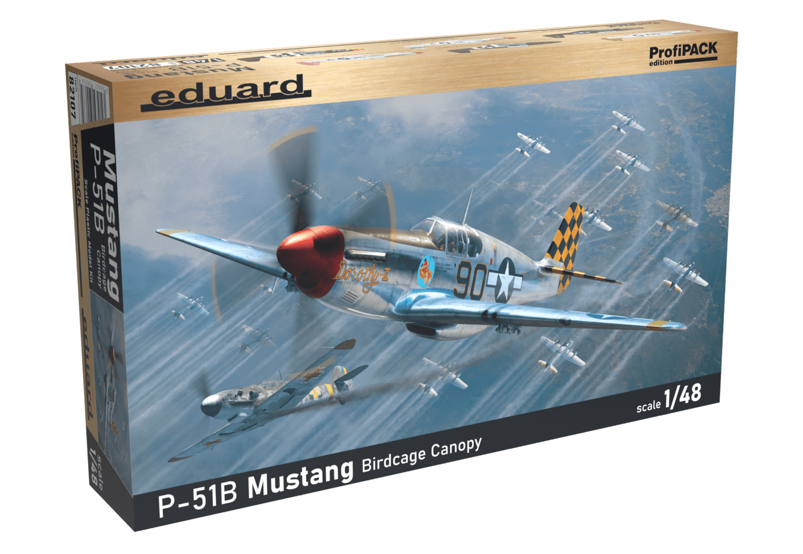 EDUARD 82107 1/48 P-51B Mustang Birdcage Canopy AMERİKAN SAVAŞ UÇAĞI MAKETİ