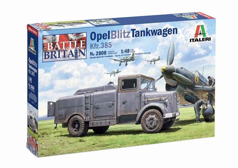 ITALERI 2808 1/48 OPEL BLITZ TANKWAGEN KFZ.385 ASKERİ KARA ARACI MAKETİ