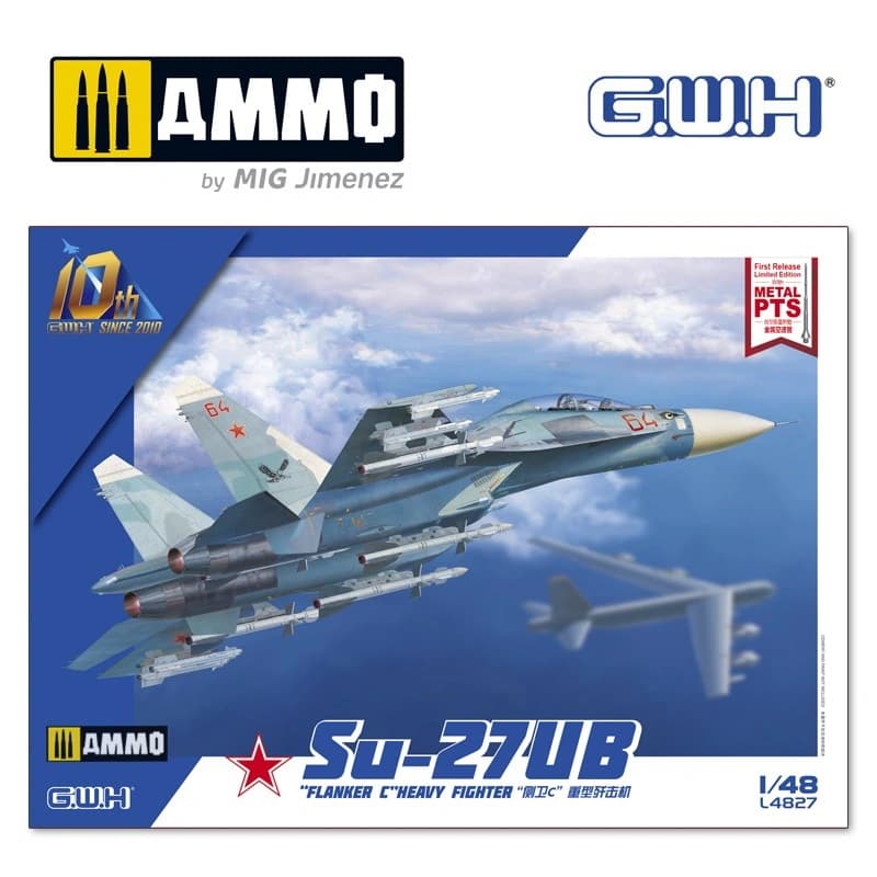 Great Wall Hobby maquette avion L4827 Sukhoi Su-27UB Flanker C