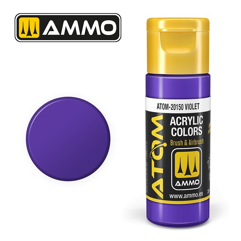 AMMO MIG ATOM 20150 Violet MENEKŞE RENGİ AKRİLİK MAKET BOYASI