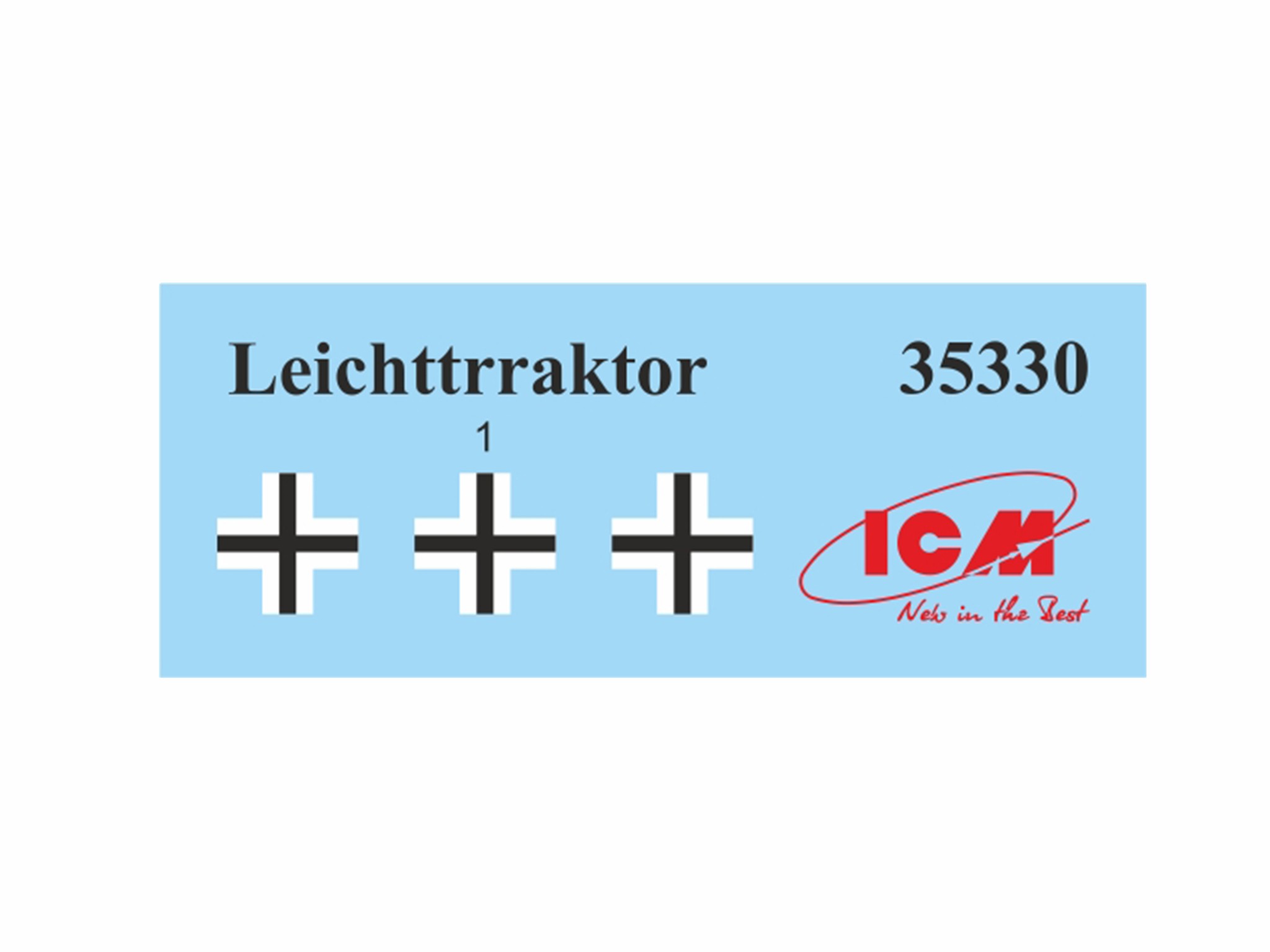 ICM 35330 1/35 Leichttraktor Rheinmetall 1930, German Tank ASKERİ TANK MAKETİ