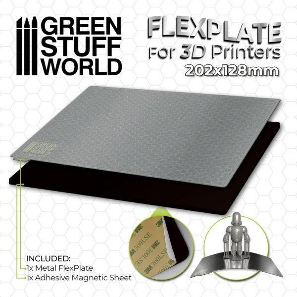 GREEN STUFF WORLD 3087 FLEXPLATES FOR 3D PRİNTERS – 202X128MM