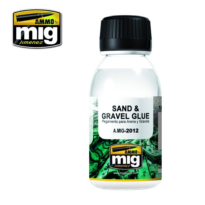 AMMO MIG 2012 Sand & Gravel Glue  Kum ve Çakıl Zemin Yapıştırıcısı