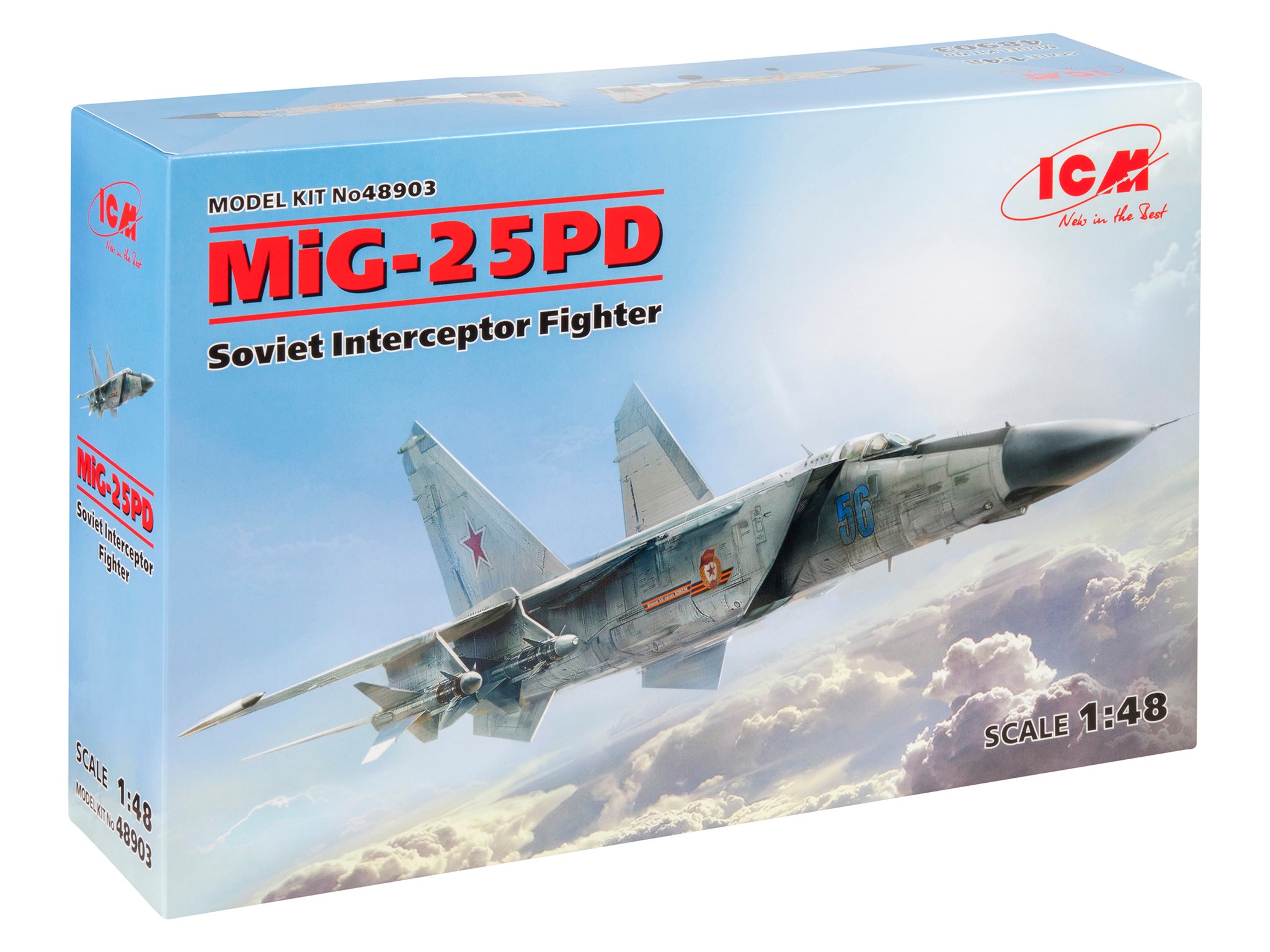 ICM 48903 1/48 MiG-25 PD, Soviet Interceptor Fighter SAVAŞ UÇAĞI MAKETİ