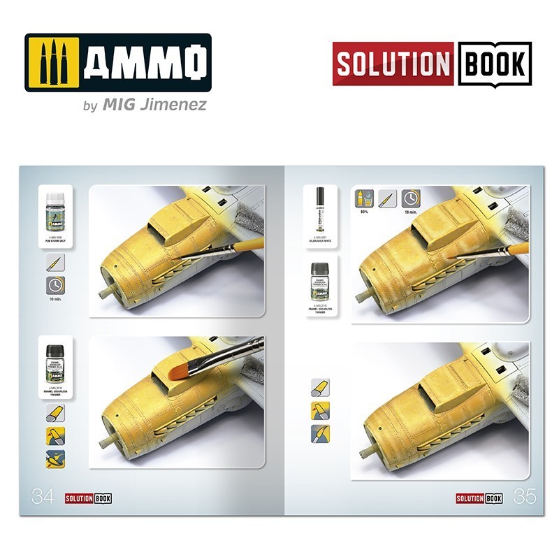 AMMO MIG 6526 How to Paint WWII Luftwaffe Mid War Aircraft SOLUTION BOOK - İKİNCİ DÜNYA SAVAŞI ORTA GEÇ DÖNEM ALMAN UÇAKLARI BOYAMA TEKNİKLERİ KİTABI