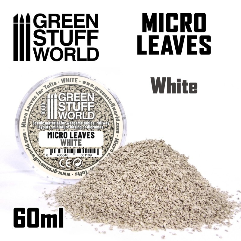 GREEN STUFF WORLD 10610 Micro Leaves - White mix