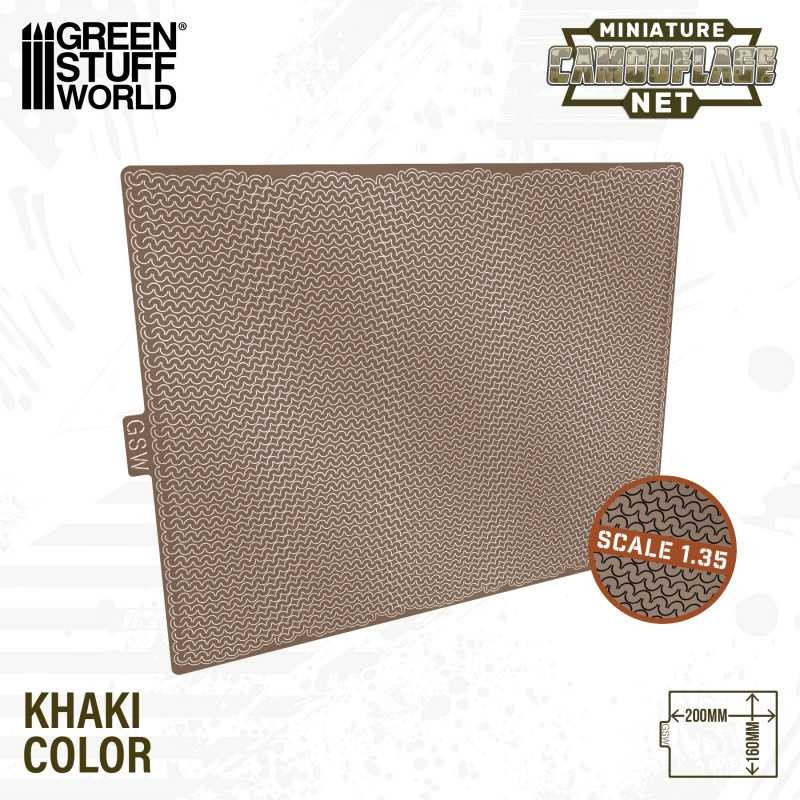 GREEN STUFF WORLD 13464 Miniature Camouflage Nets Khaki - HAKİ KAMUFLAJ AĞI 1:35