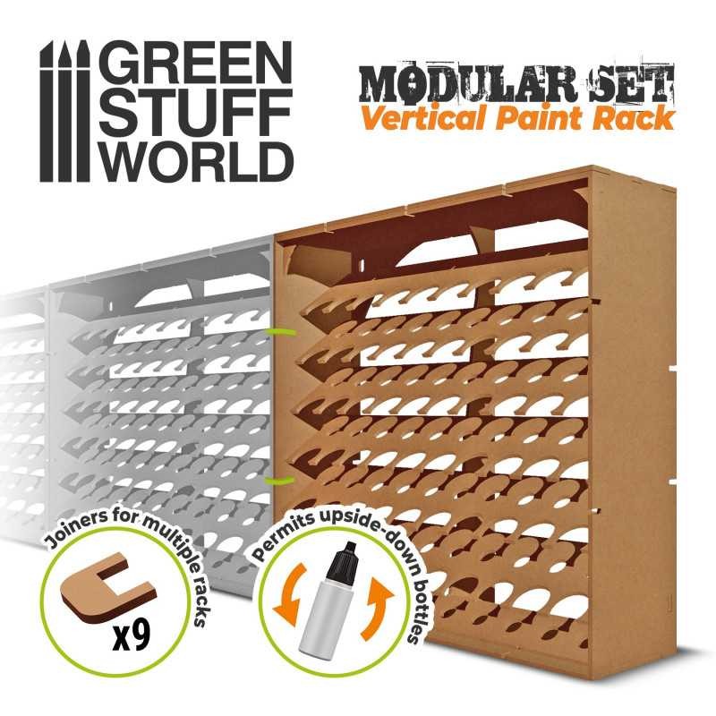 GREEN STUFF WORLD 10559 Vertical Paint Organiser 17ml - DİKEY 60'lı BOYA STANDI 17 ML