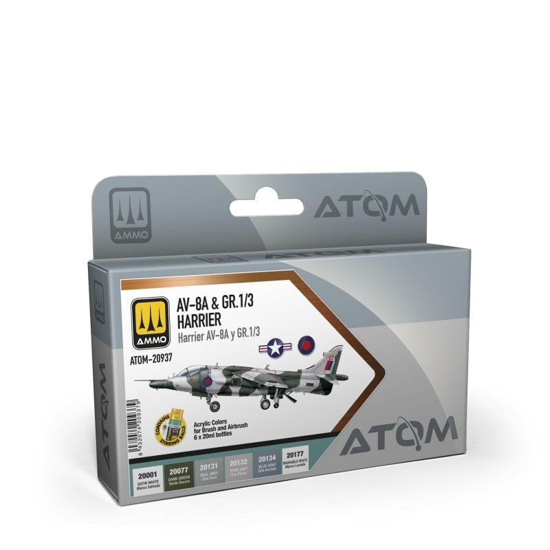 AMMO MIG 20937 ATOM AV-8A & Gr 1/3 Harrier Set - AV-8A & Gr 1/3 Harrier BOYA SETİ