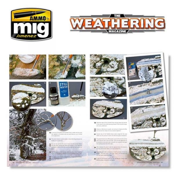 AMMO MIG 4506 THE WEATHERING MAGAZINE #7 – Ice & Snow ENGLISH BUZ VE KAR TEKNİKLERİ DERGİSİ