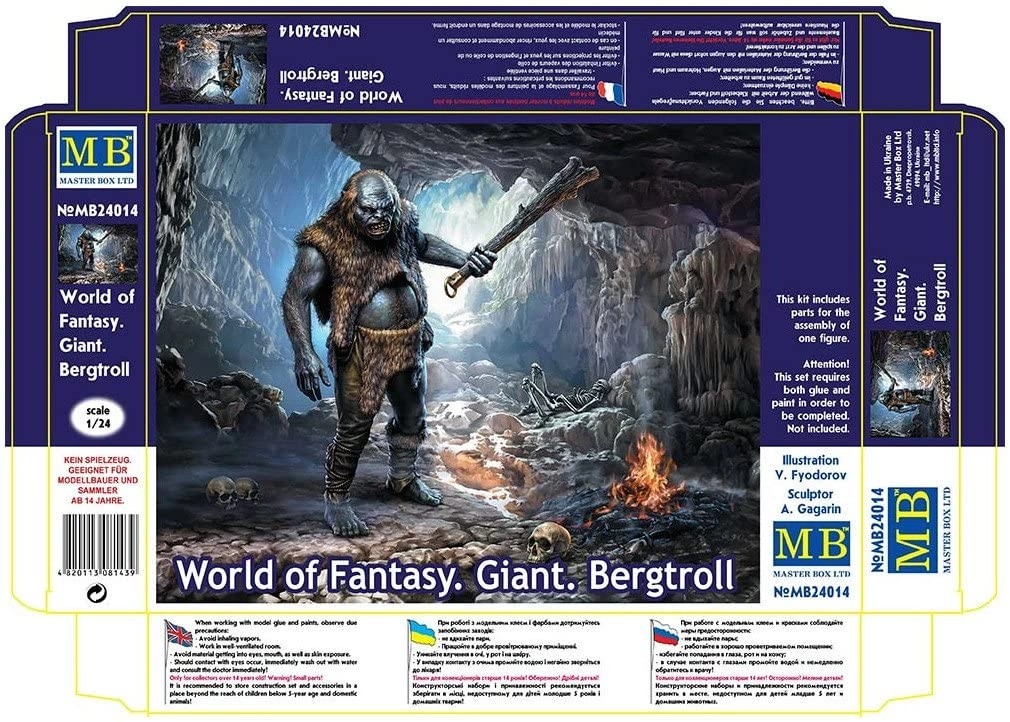 MASTER BOX 1/24 24014 World of Fantasy. Giant. Bergtroll