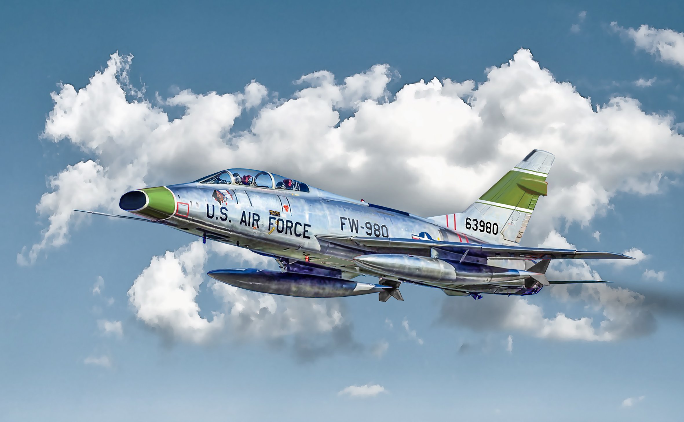 ITALERI 1398 1/72 F-100F SUPER SABRE SAVAŞ UÇAĞI MAKETİ