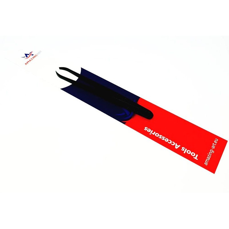AMAZING TOOLS MF-15740 Precision Plastic Tweezers Curved 11cm - Plastik Kavisli Cımbız 11cm