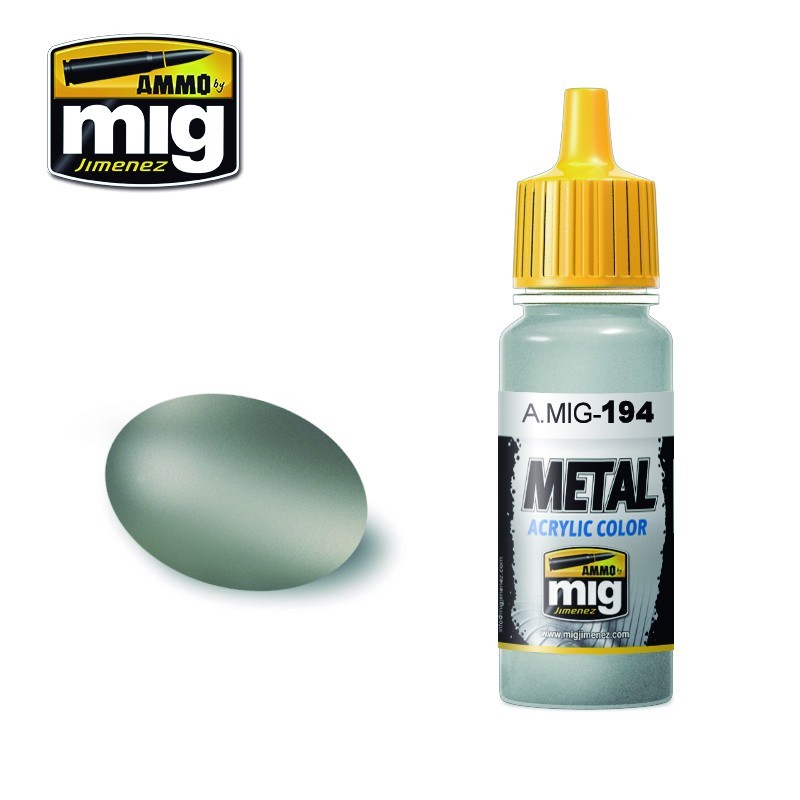 AMMO MIG 0194 Matt Aluminium METALİK MAKET BOYASI