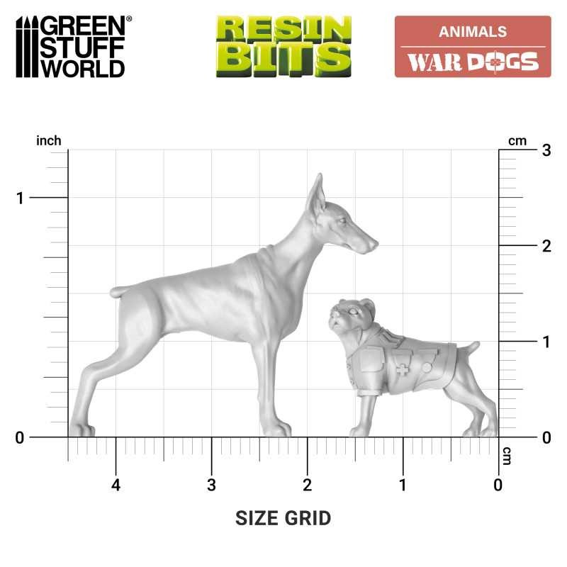 GREEN STUFF WORLD 13632 3D printed set - War Dogs SAVAŞ KÖPEKLERİ 1:35