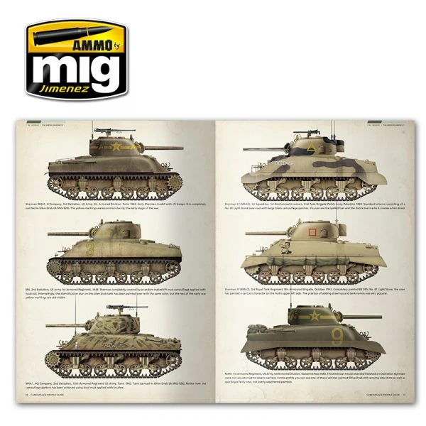 AMMO MIG 6080 SHERMAN TANKLARI REFERANS KİTABI