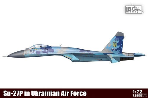 IBG MODELS 72906 1/72 SU-27 P IN UKRAINIAN AIR FORCE UKRAYNA HAVA KUVVETLERİ ASKERİ UÇAK MAKETİ