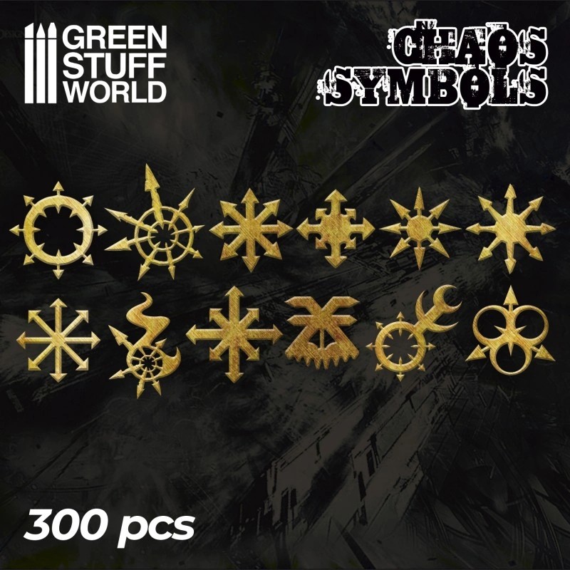 GREEN STUFF WORLD 2110 Chaos Runes and Symbols ASİT İNDİRME SETİ