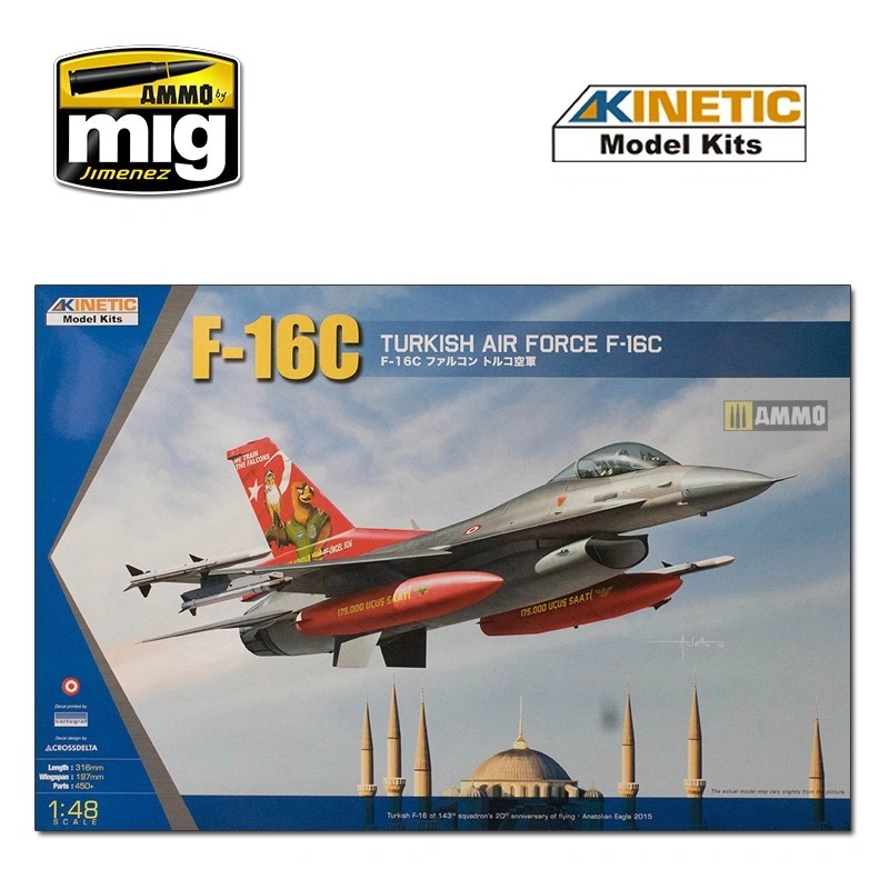 KINETIC MODEL 48069 1/48 F-16C TURKEY 20YEARS ANN. Savaş Uçağı Maketi