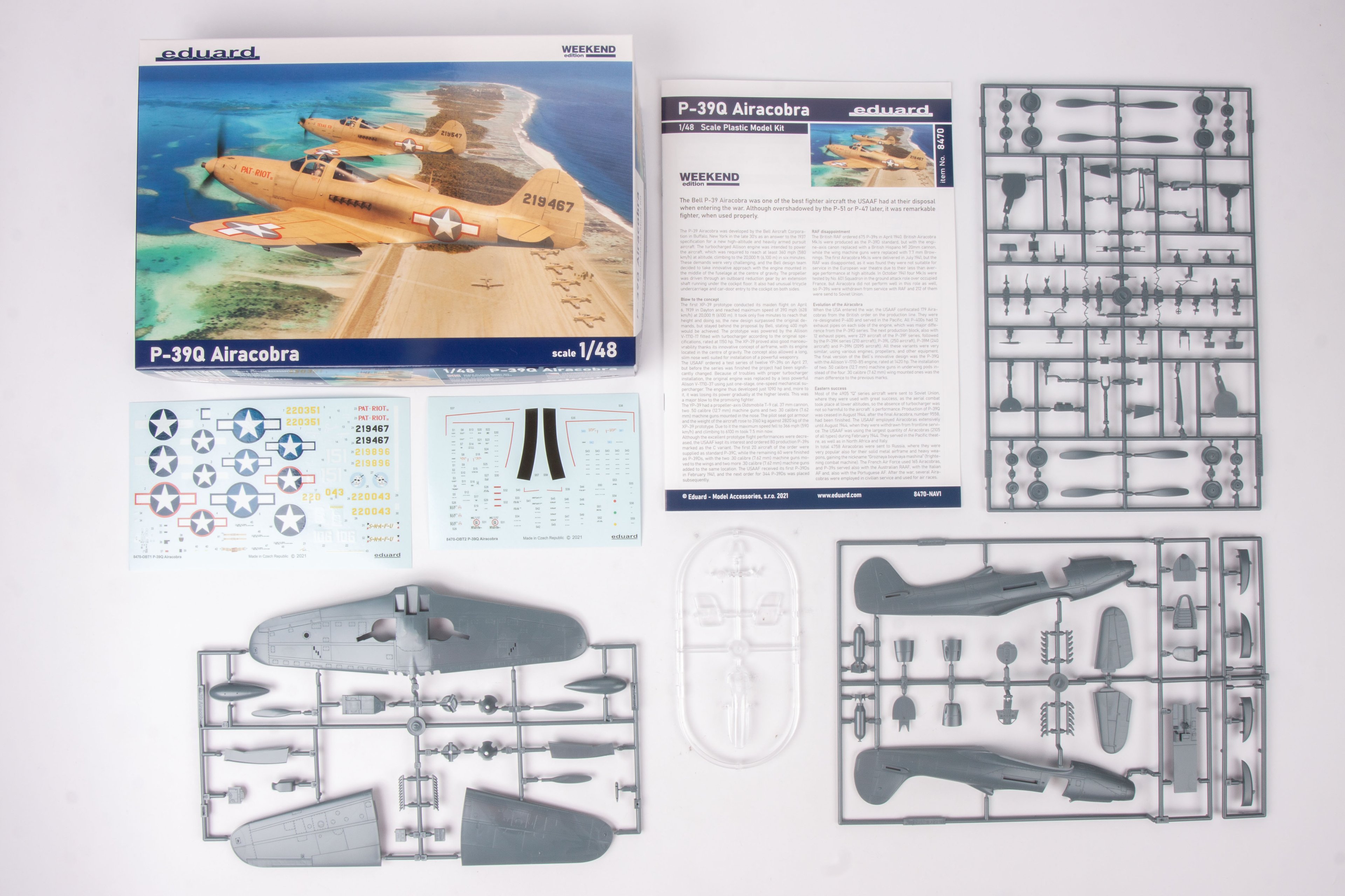 EDUARD 8470 1/48 P-39Q Airacobra SAVAŞ UÇAĞI MAKETİ