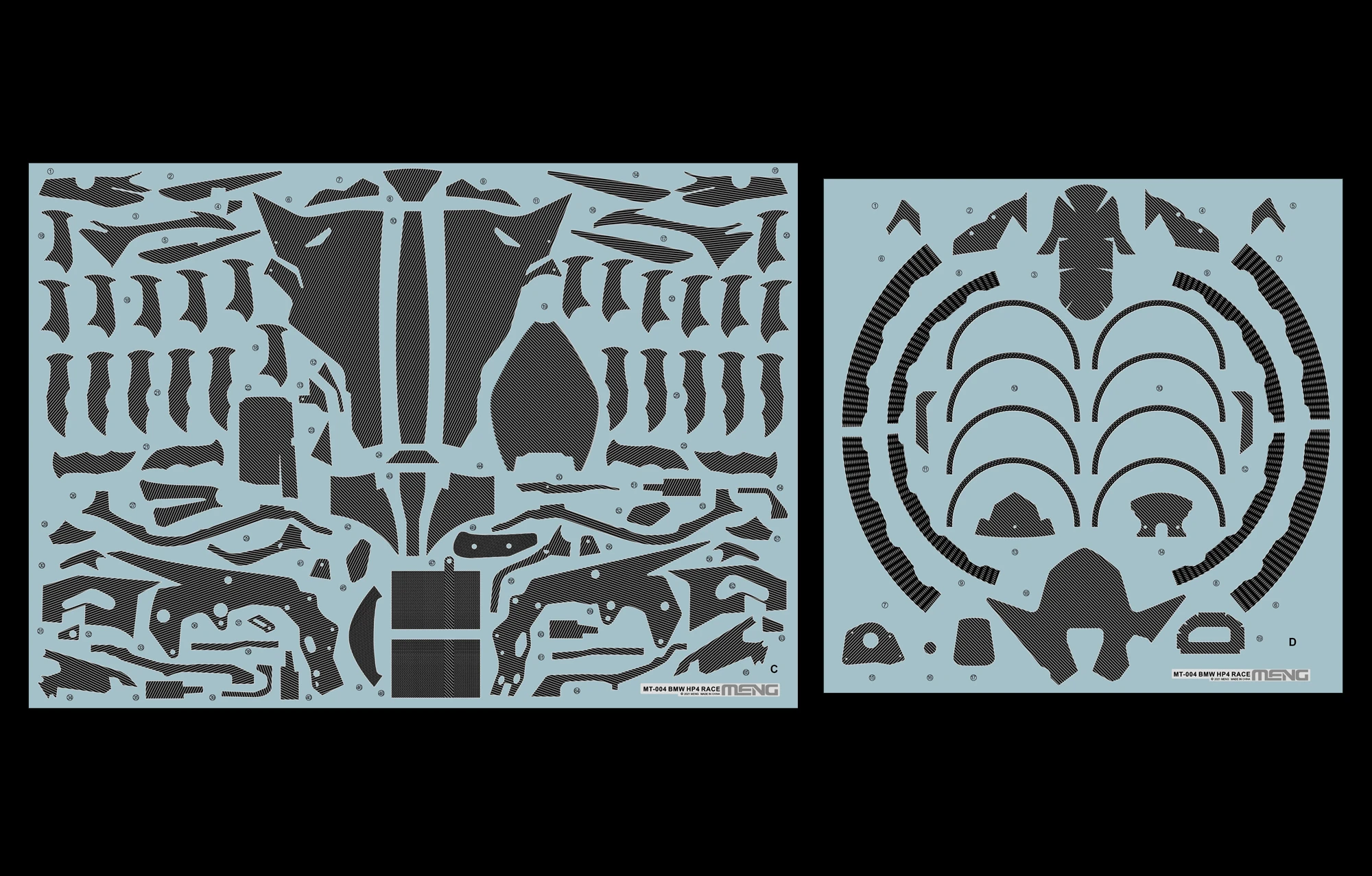 MENG MT-004 1/9 BMW HP4 RACE MOTORSİKLET MAKETİ