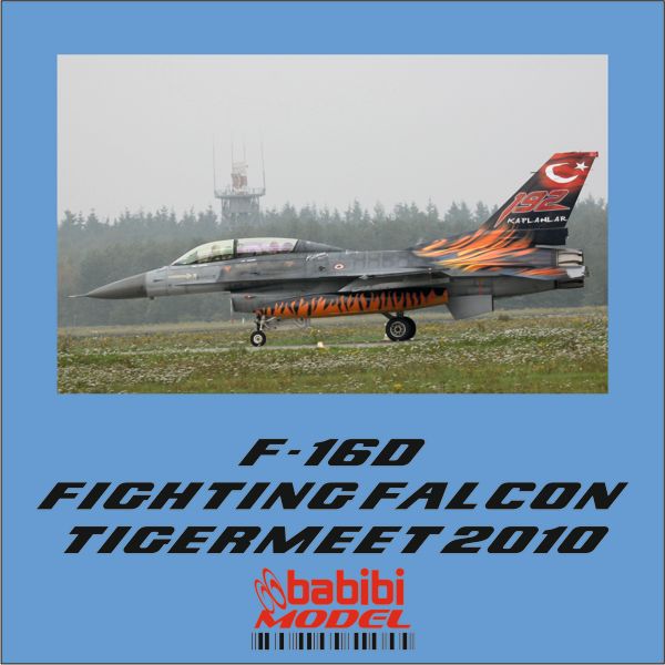 BABİBİ MODEL DBT-01262 1/48 TÜRK HAVA KUVVETLERİ F-16 D 192 KAPLAN FİLO 2010 ÖZEL TASARIM KUYRUK DEKAL SETİ