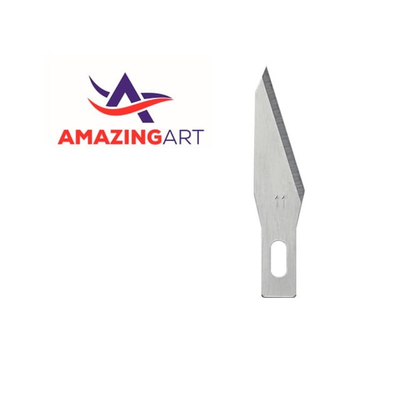 AMAZING ART 19830 REPLACEMENT SPARE BLADE #11A X10 - Yedek Maket Bıçağı Ucu #11A (10Adet)