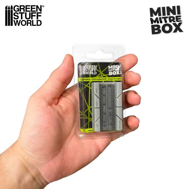 GREEN STUFF WORLD 12936 Mini Mitre Box - MİNİ ÖLÇERLİ AÇILI KESME ALETİ