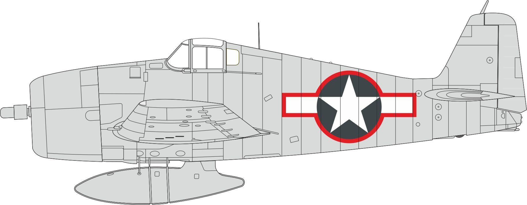 EDUARD EX1003 1/48 F6F-3 US National Insignia w/Red Outline KOLAY MASKELEME SETİ