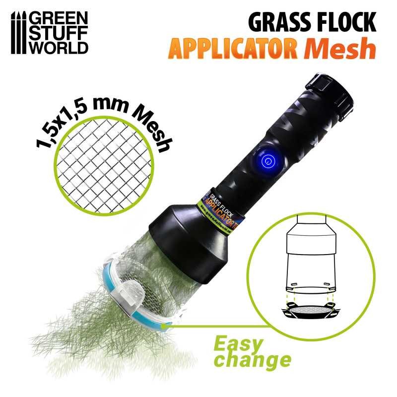 GREEN STUFF WORLD 3661 Grass Flock Applicator Small Mesh - Statik Çim Ekici İçin Küçük Boy Başlık