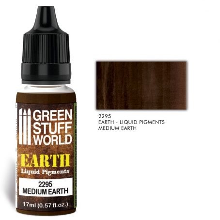 GREEN STUFF WORLD 2295 LİQUİD PİGMENTS MEDIUM EARTH SIVI PIGMENT